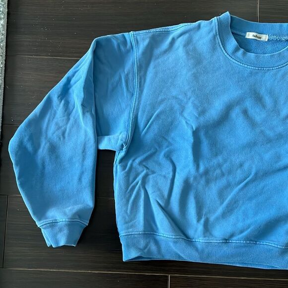 Madhappy Small Blue Cropped Sweatshirt,Small - Picture 5 of 9